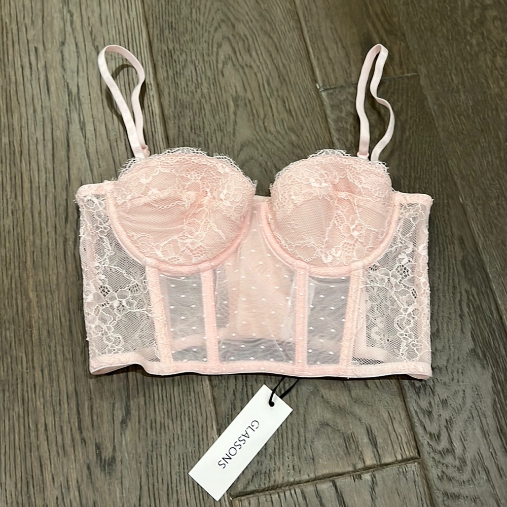 Pink corset top